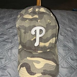 Kids Camouflage Phillies Baseball Cap